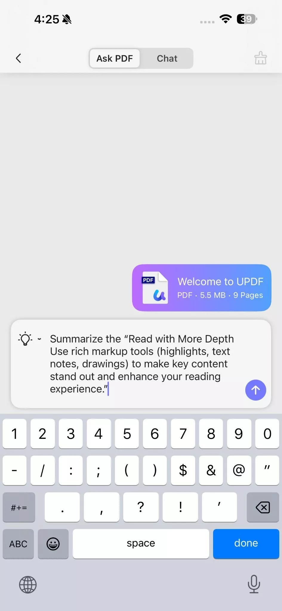 summarize text using prompt
