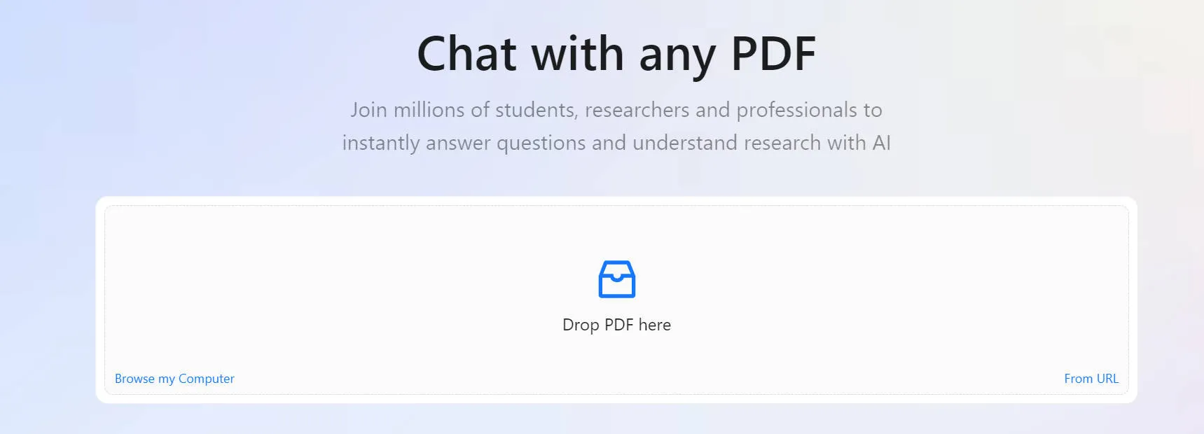 chatpdf ai قارئ pdf