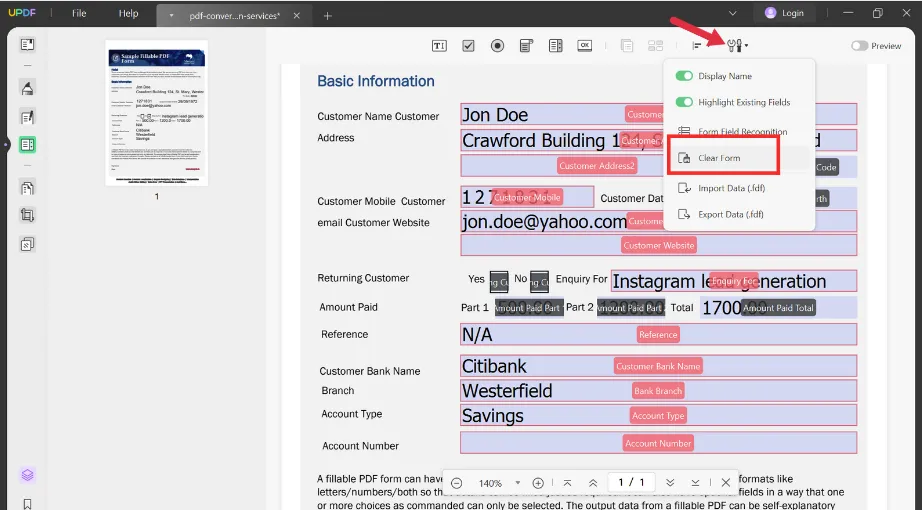 fill pdf docfly clear form