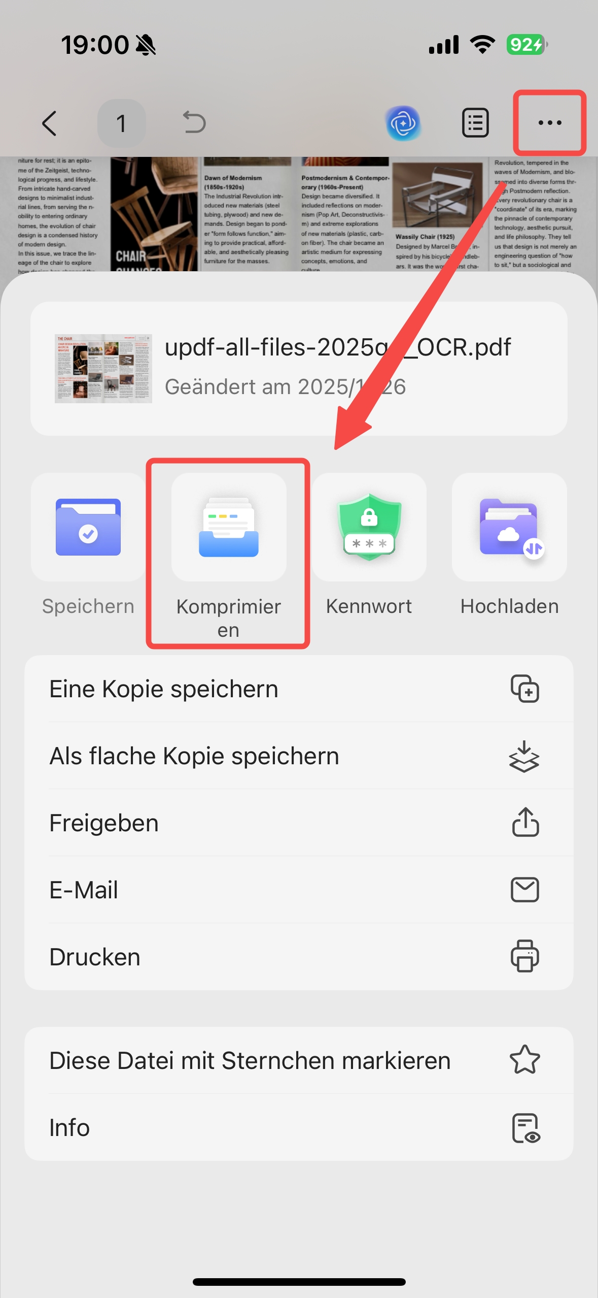 PDF komprimieren für Mobilgeräte