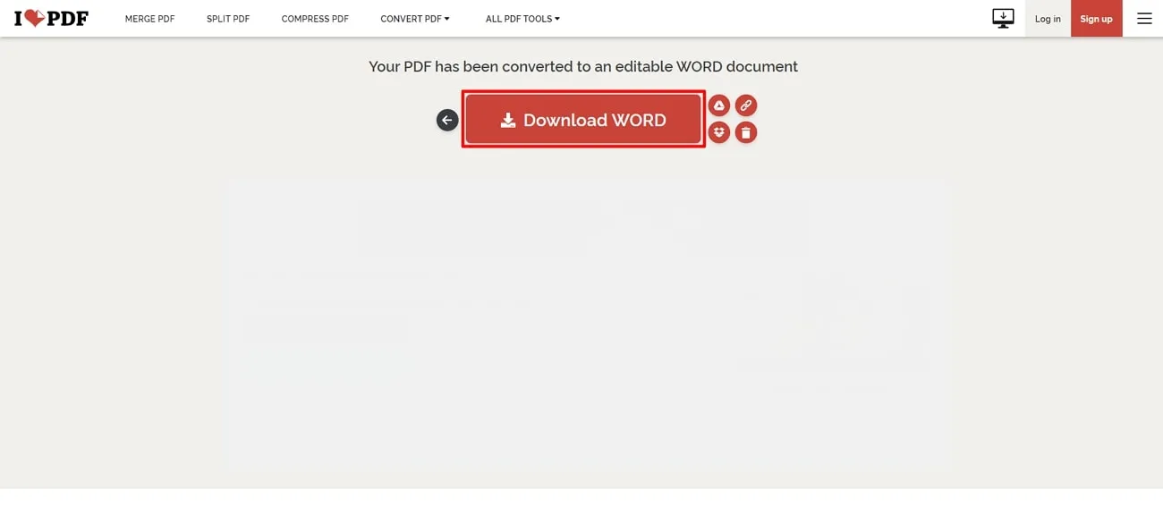 convertir exitosamente a pdf ilovepdf