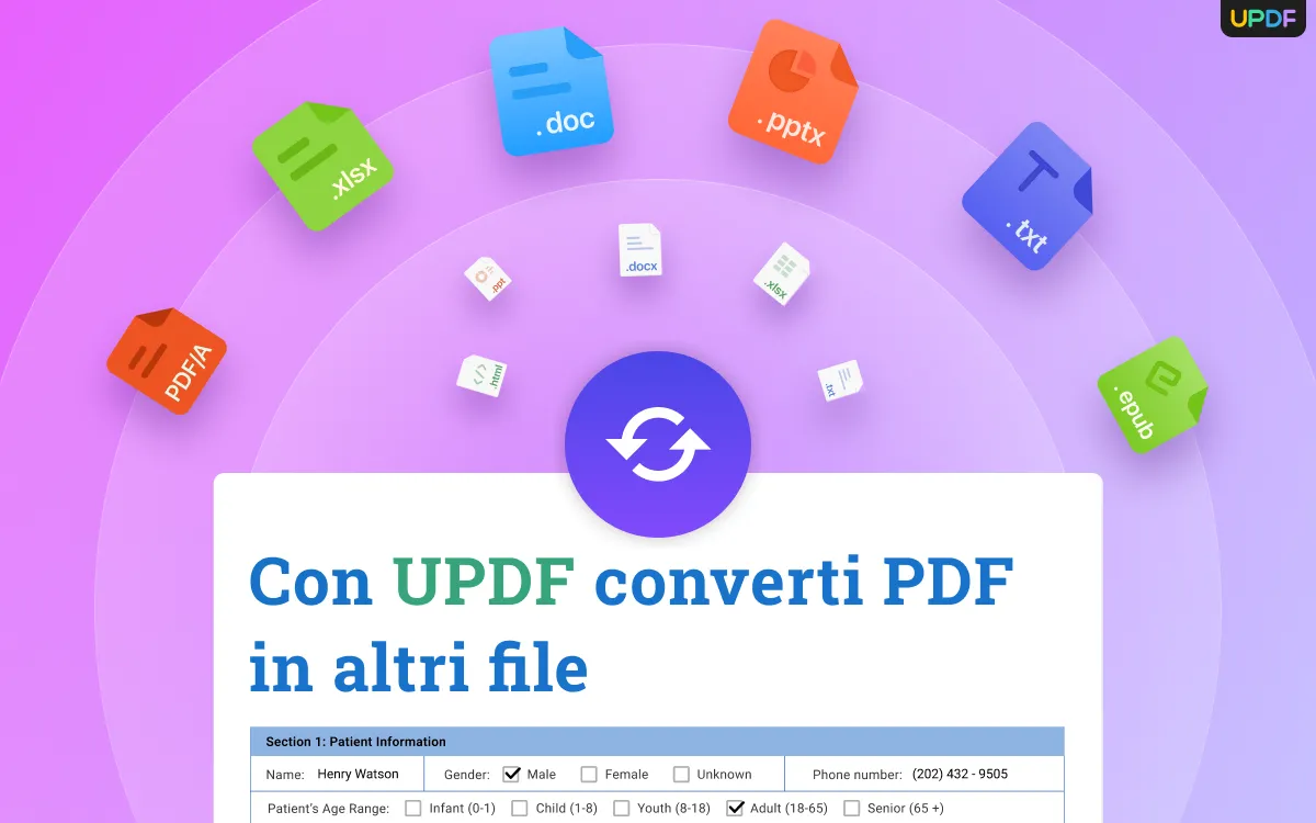 convertire pdf in altri formati