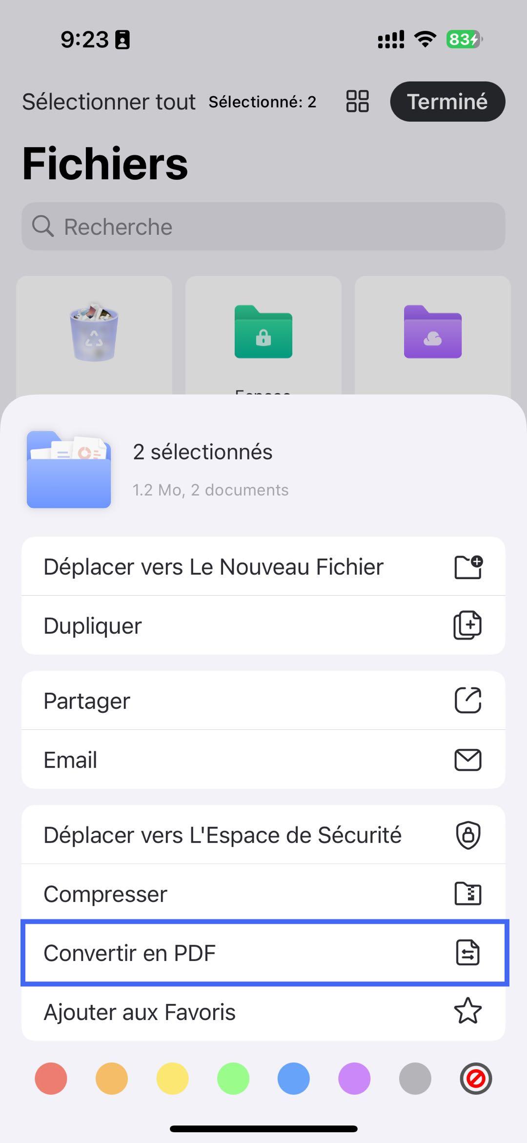 Comment transformer une photo en PDF sur iPhone