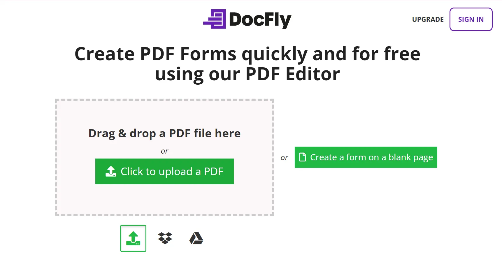 look for pdf creator feature