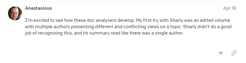recensioni dei clienti su Sharly ai