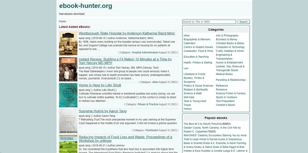 PDF Suchmaschine E-Books Hunter