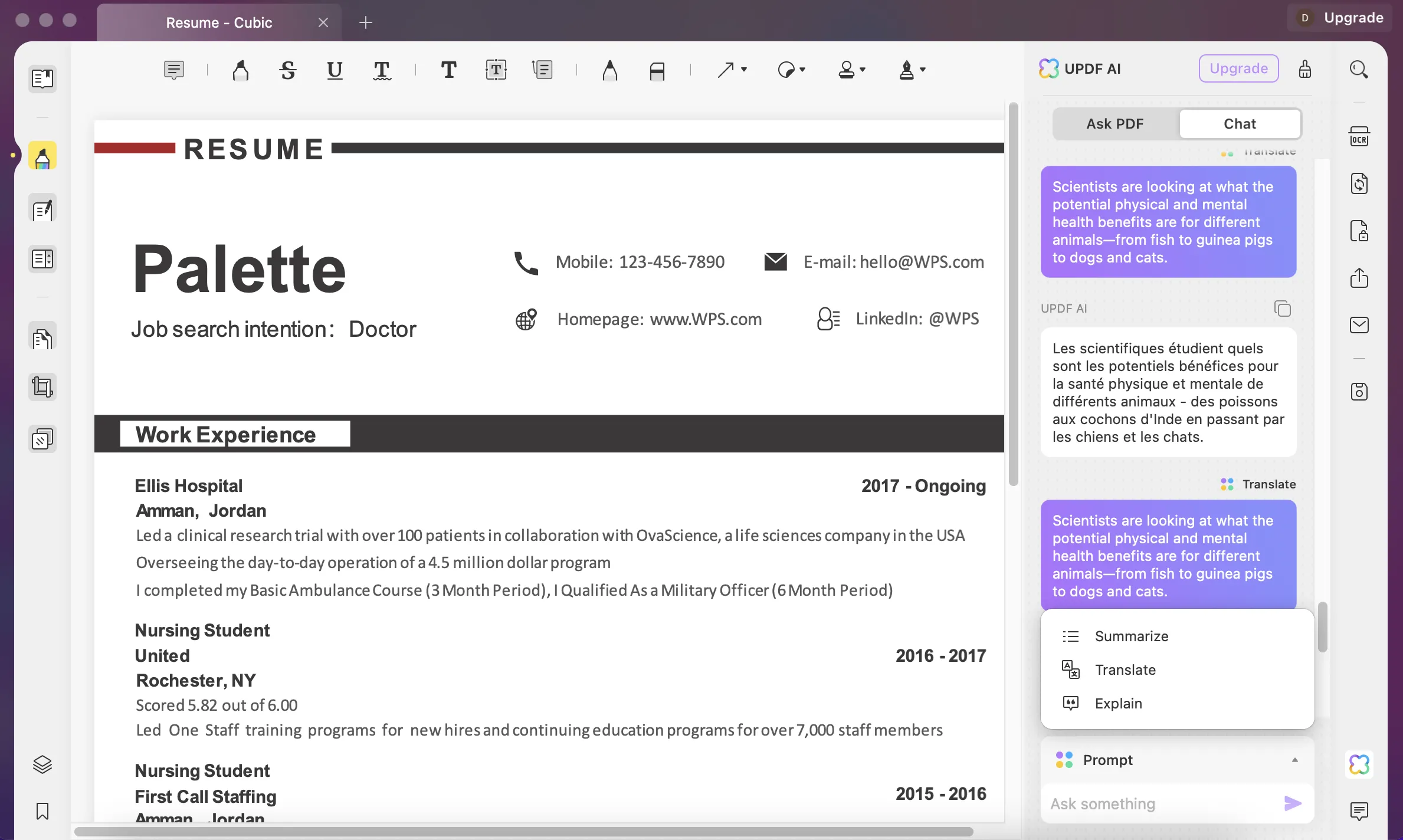 modifica curriculum pdf