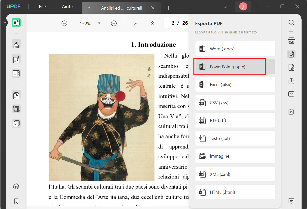 Esportare PDF in PPT