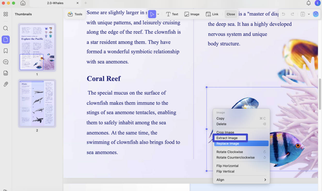 pdf image extractor mac with updf