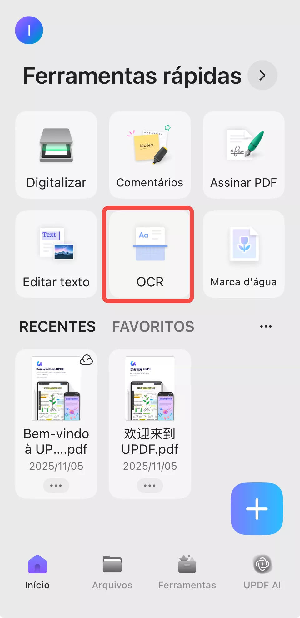 ocr em ferramentas rápidas