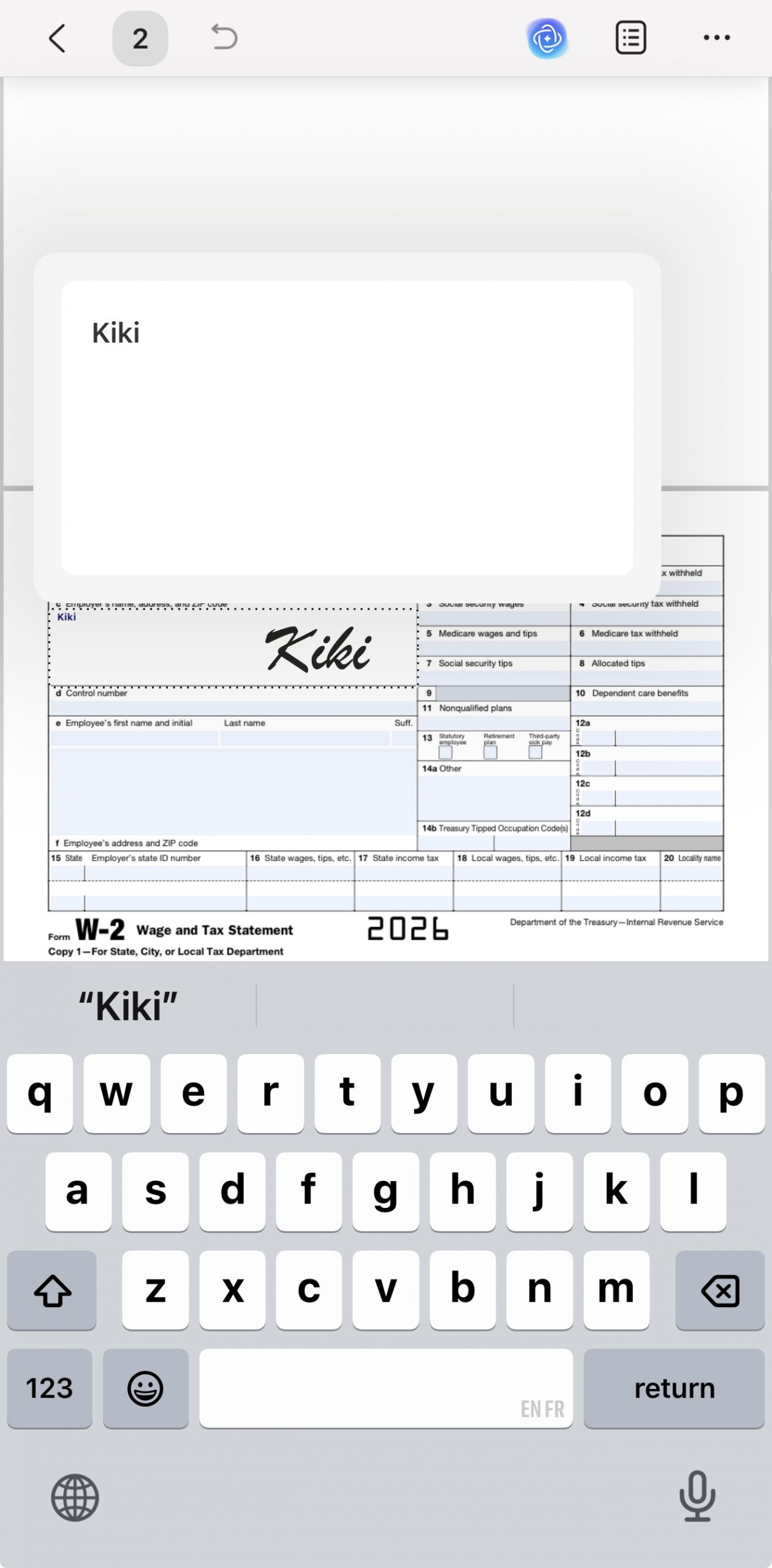 fill and sign w2 updf mobile