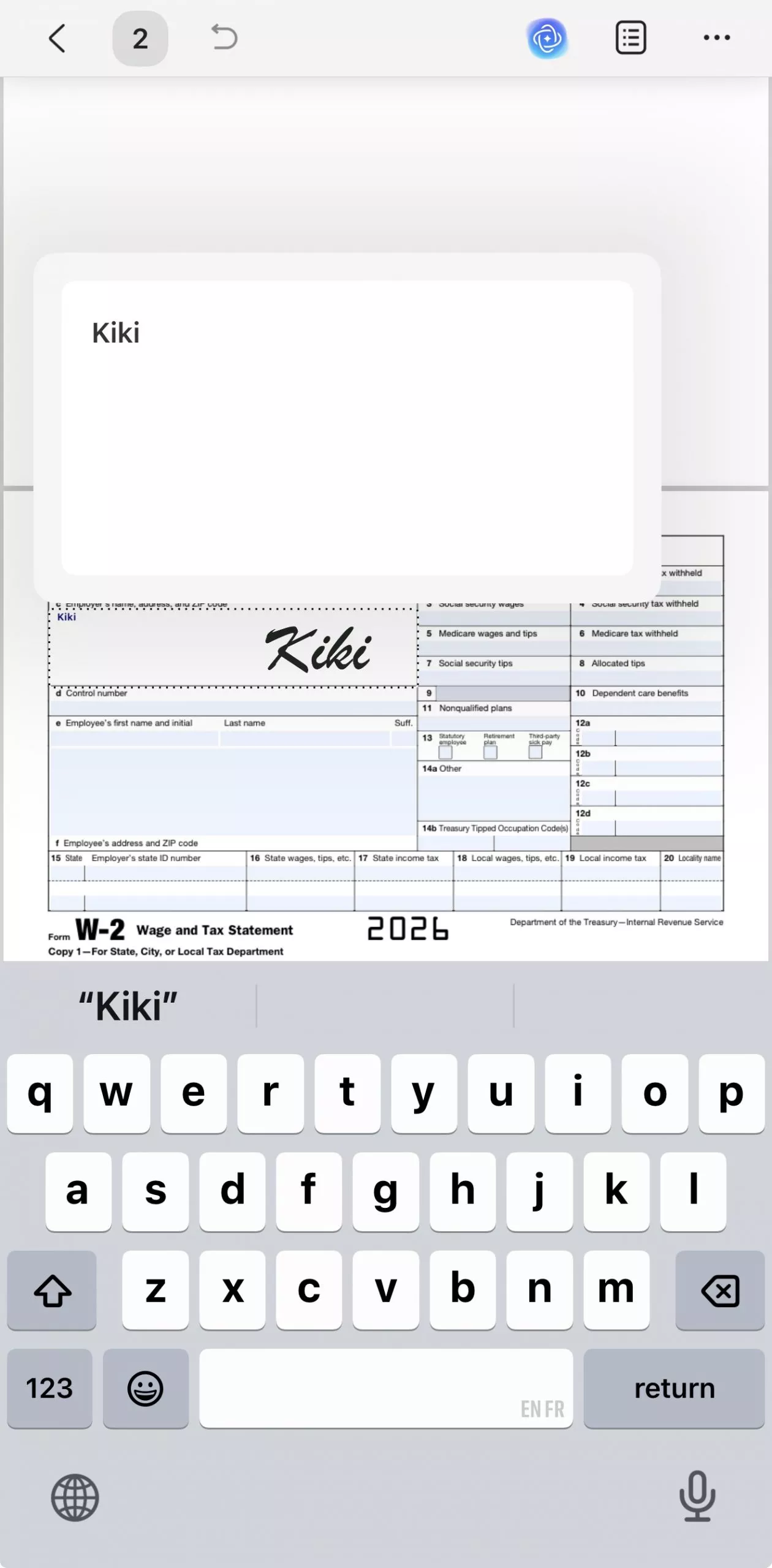 fill and sign w2 updf mobile