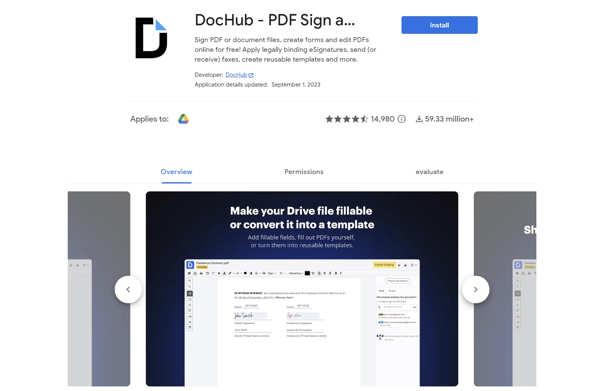 google drive pdf editor dochub