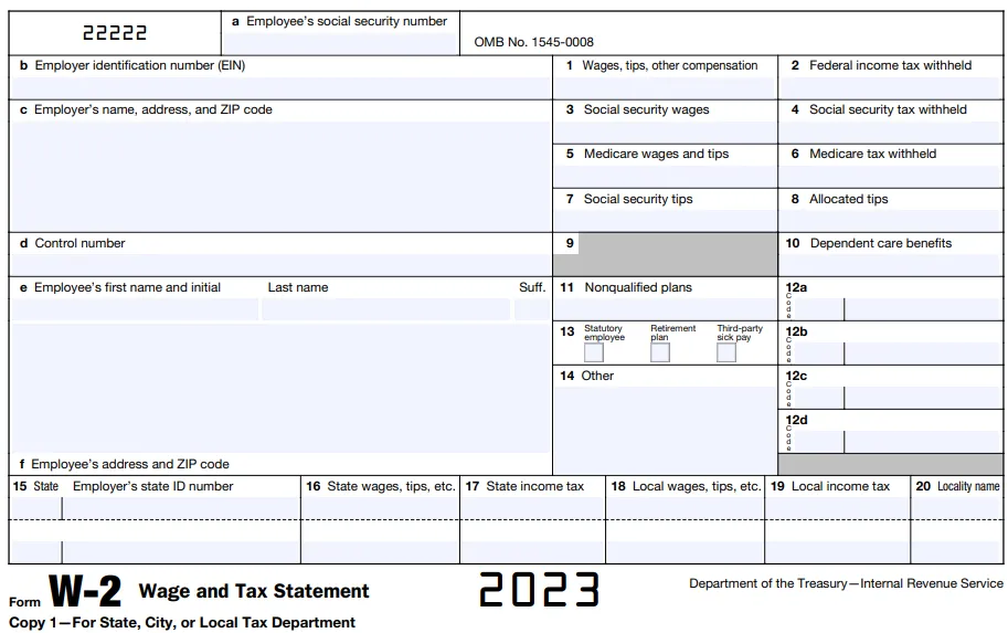 fill out w-2 form