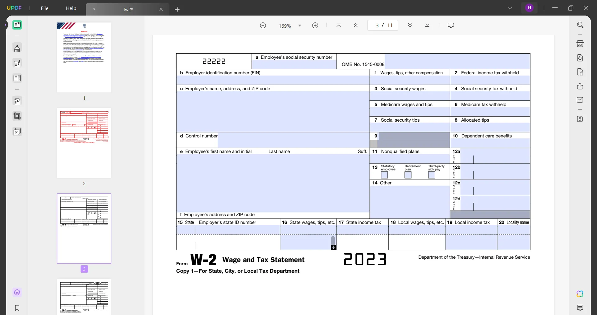 fill out w-2 form updf 