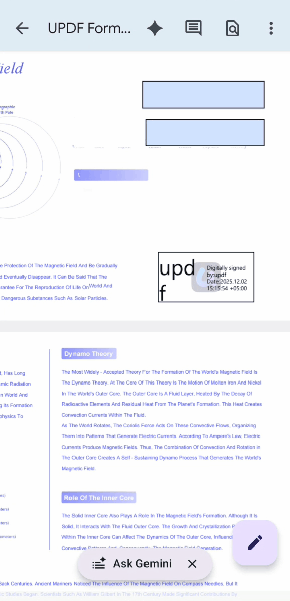 google drive android fill pdf form