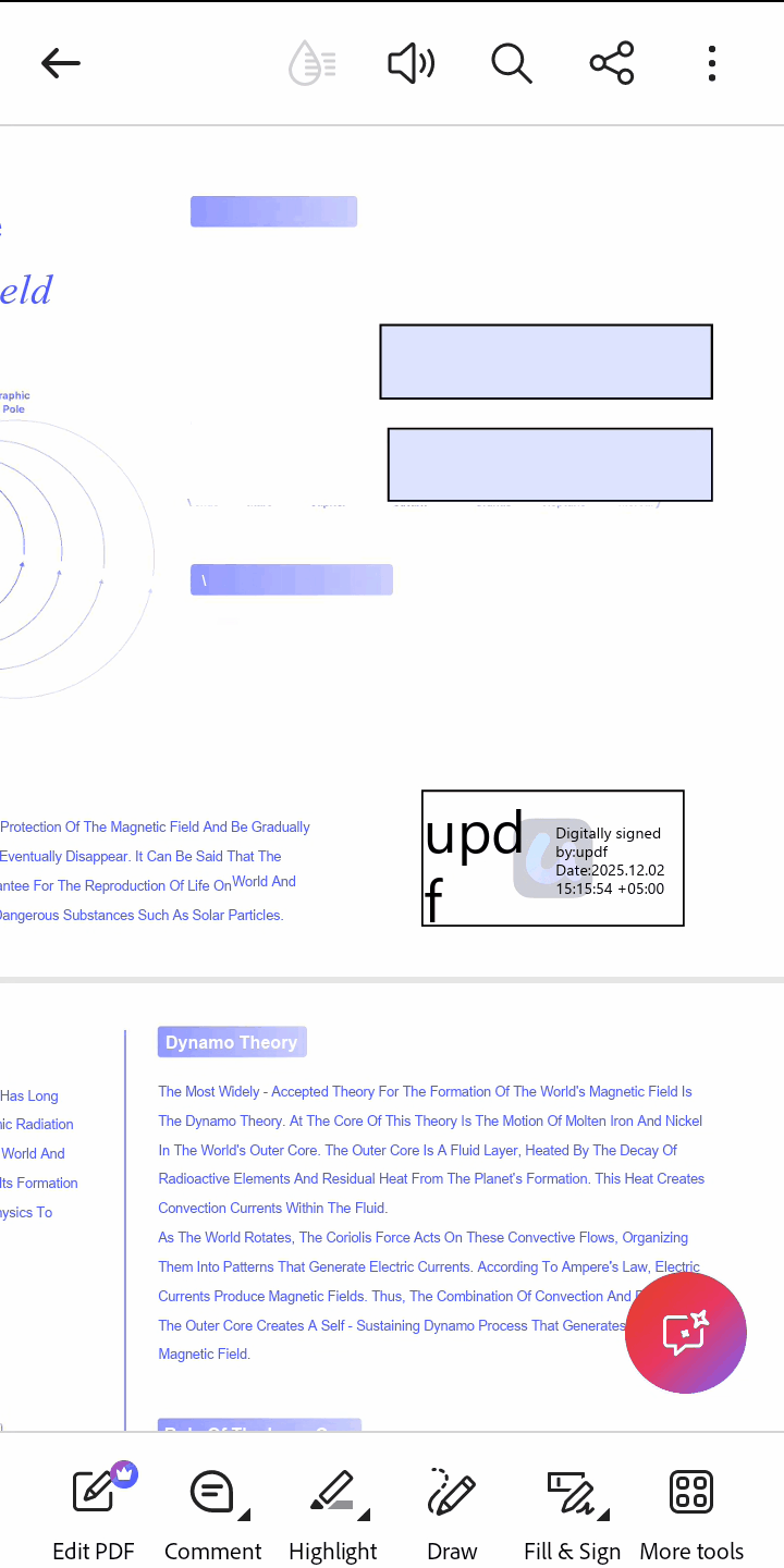 fill form field acrobat reader android