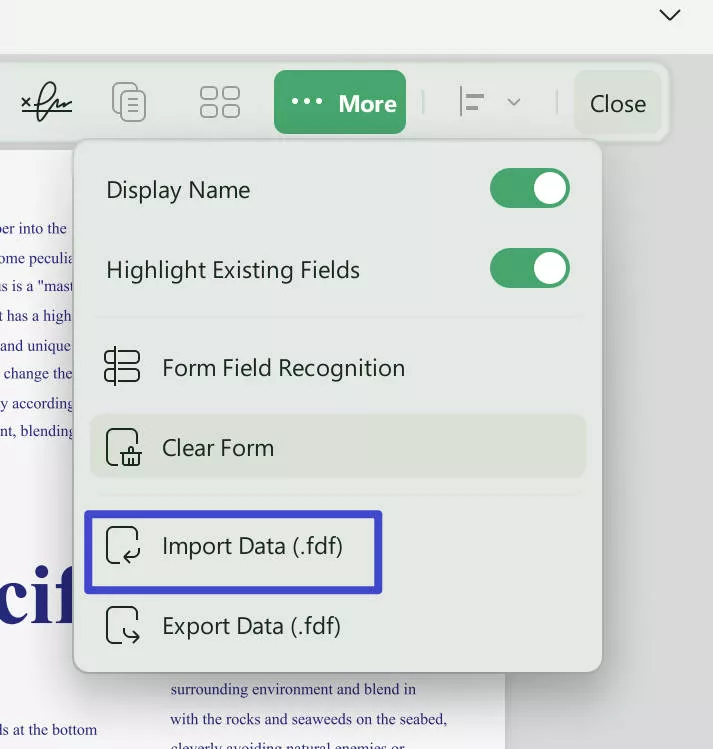 import form data