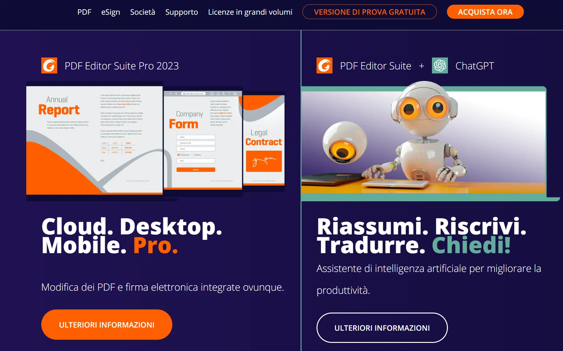 Foxit Editor PDF crea PDF