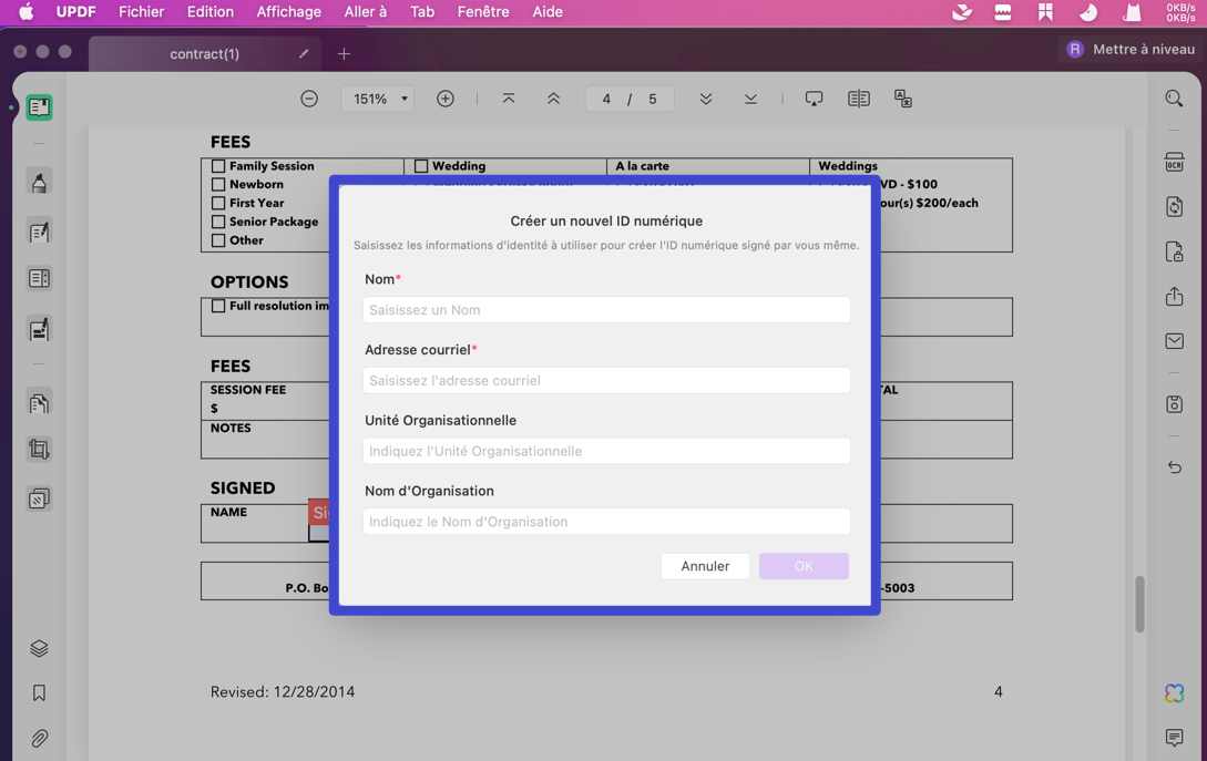 signature numerique pdf mac