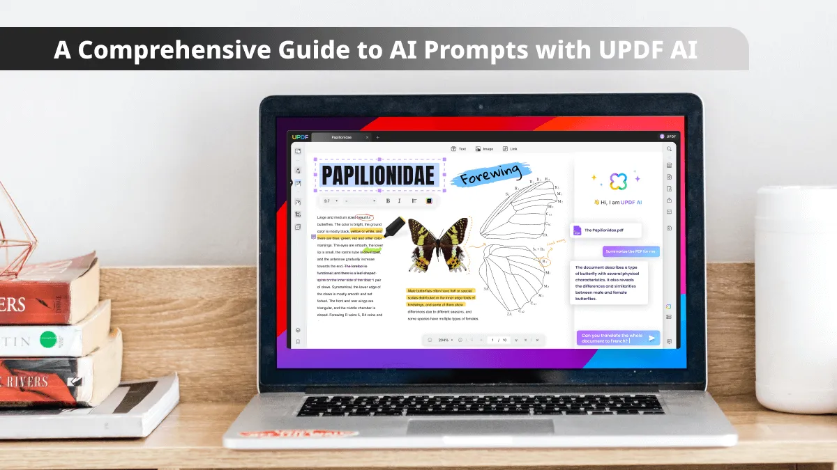 UPDF AI를 사용한 AI 프롬프트에 대한 가이드