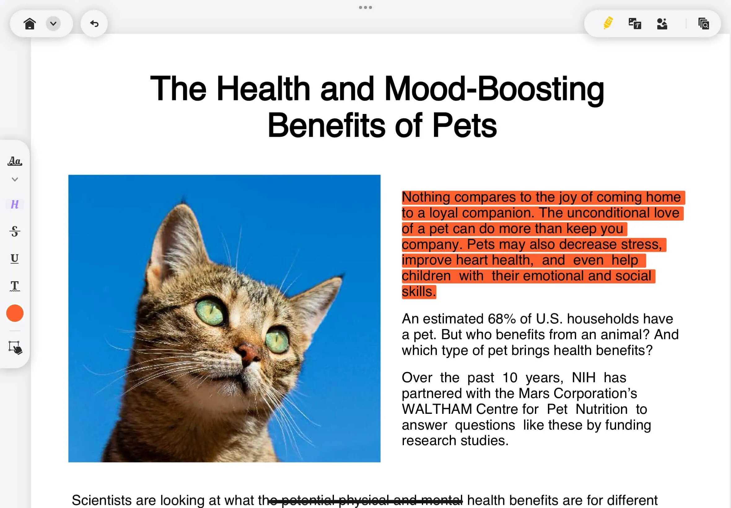 highlight pdf on ipad