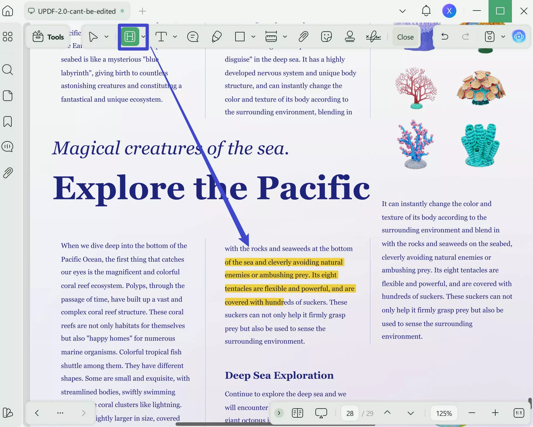 how to highlight scanned pdf highlight