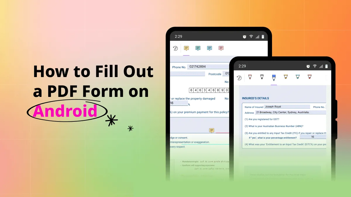 Three Ways of How to Fill Out a PDF Form on Android