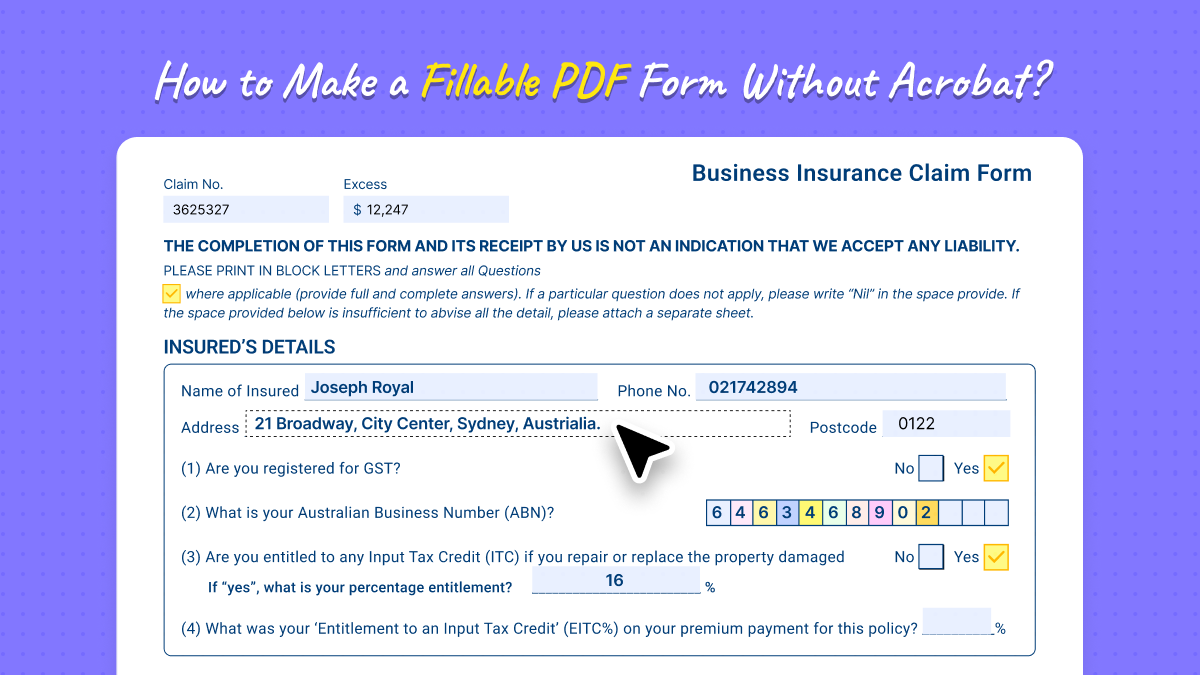  Solved How To Make A Fillable PDF Form Without Acrobat UPDF