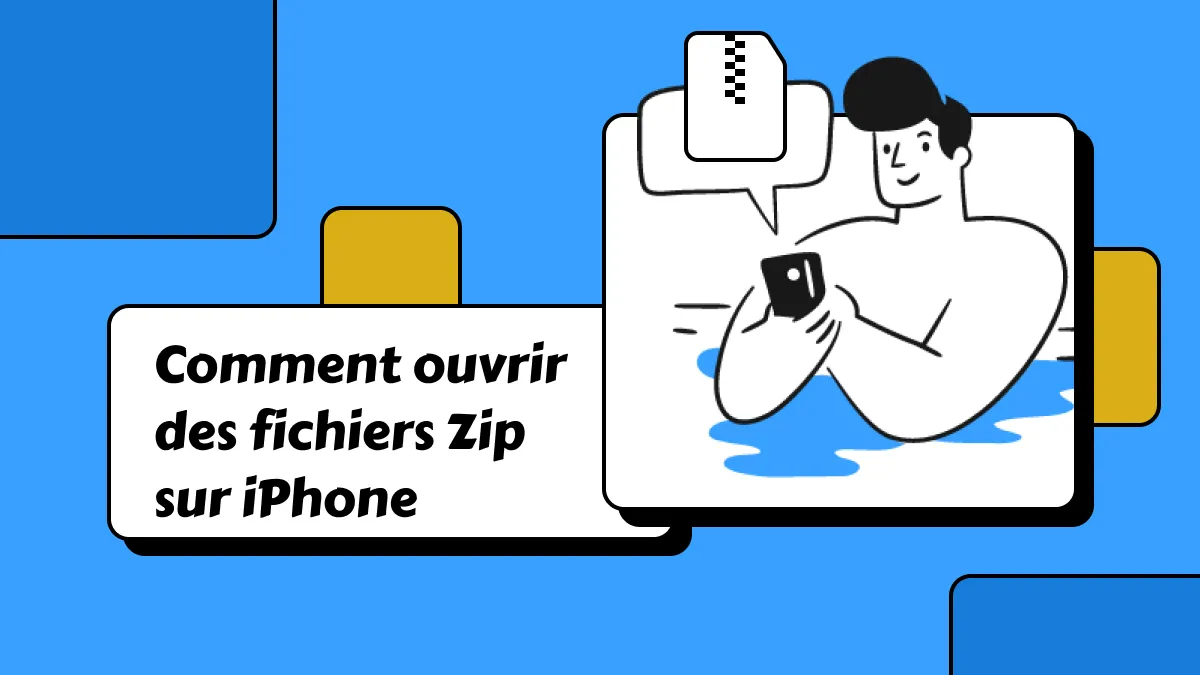 Comment ouvrir un fichier ZIP sur l'iPhone rapidement