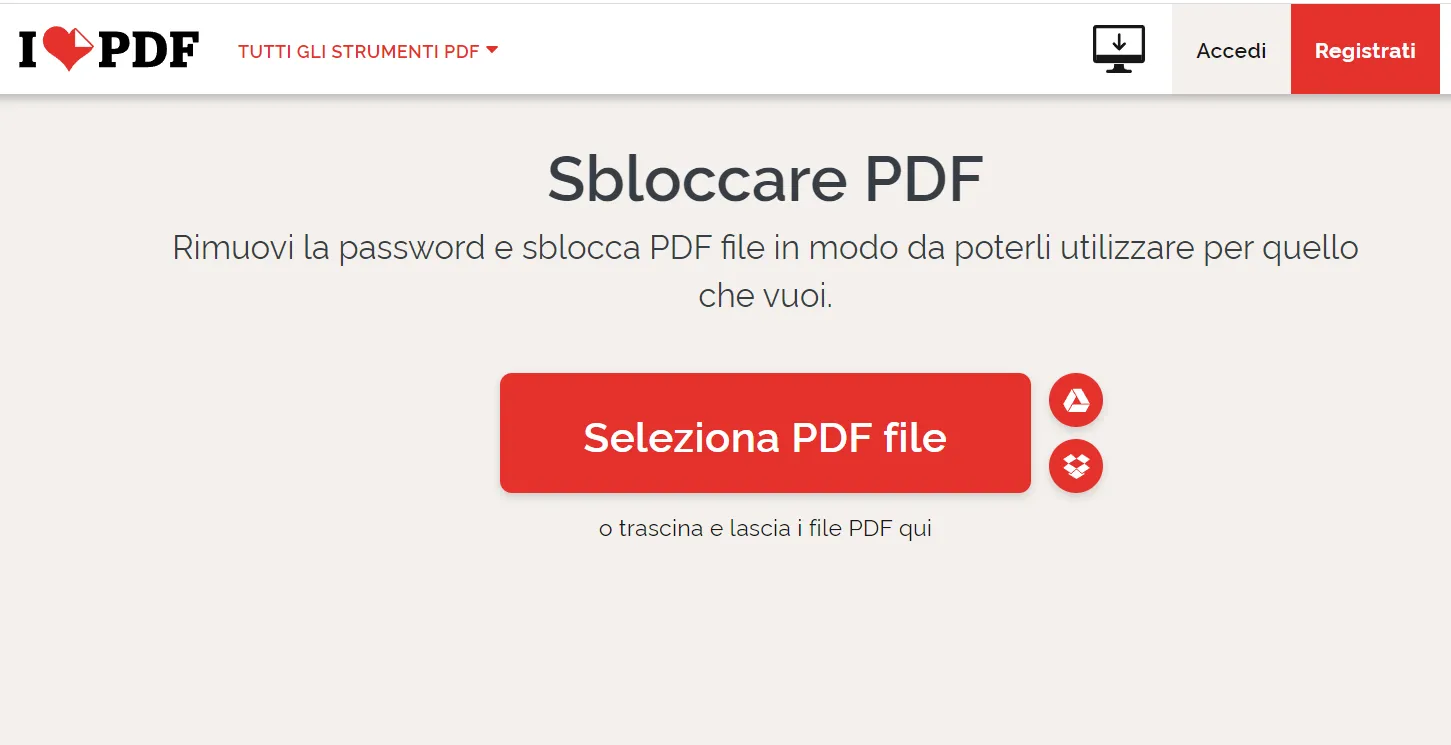 Gestione delle password - stampabile gratis