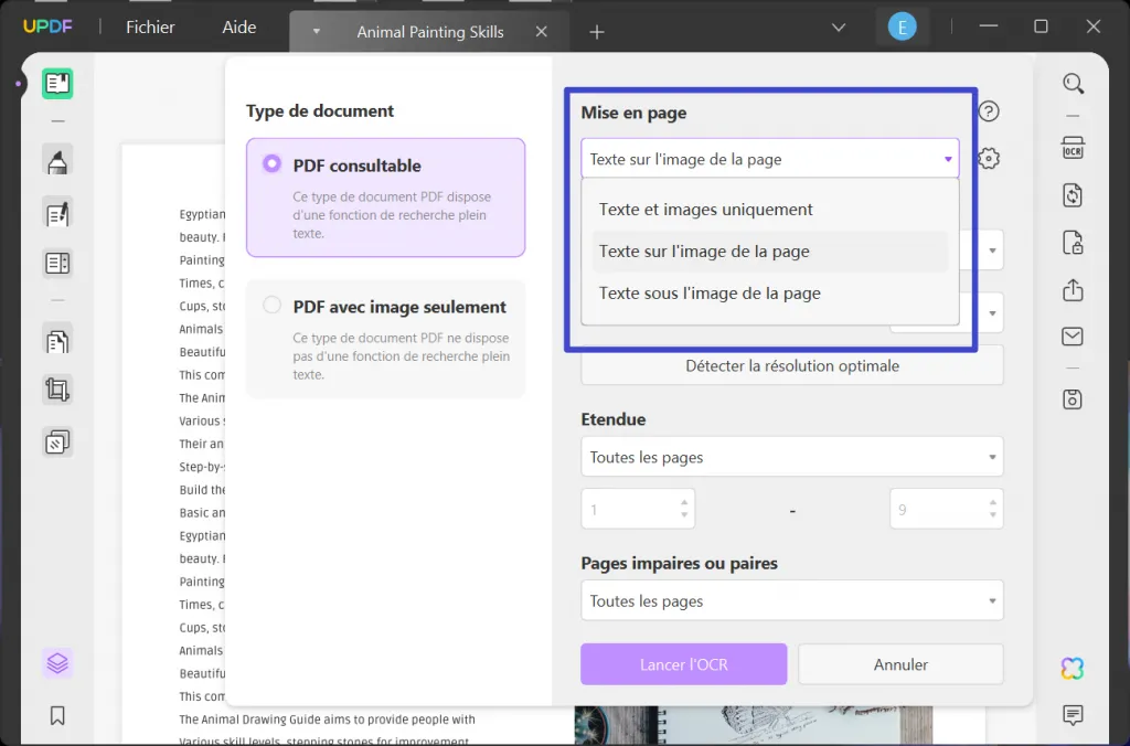 convertir pdf scanné en word modifiable 