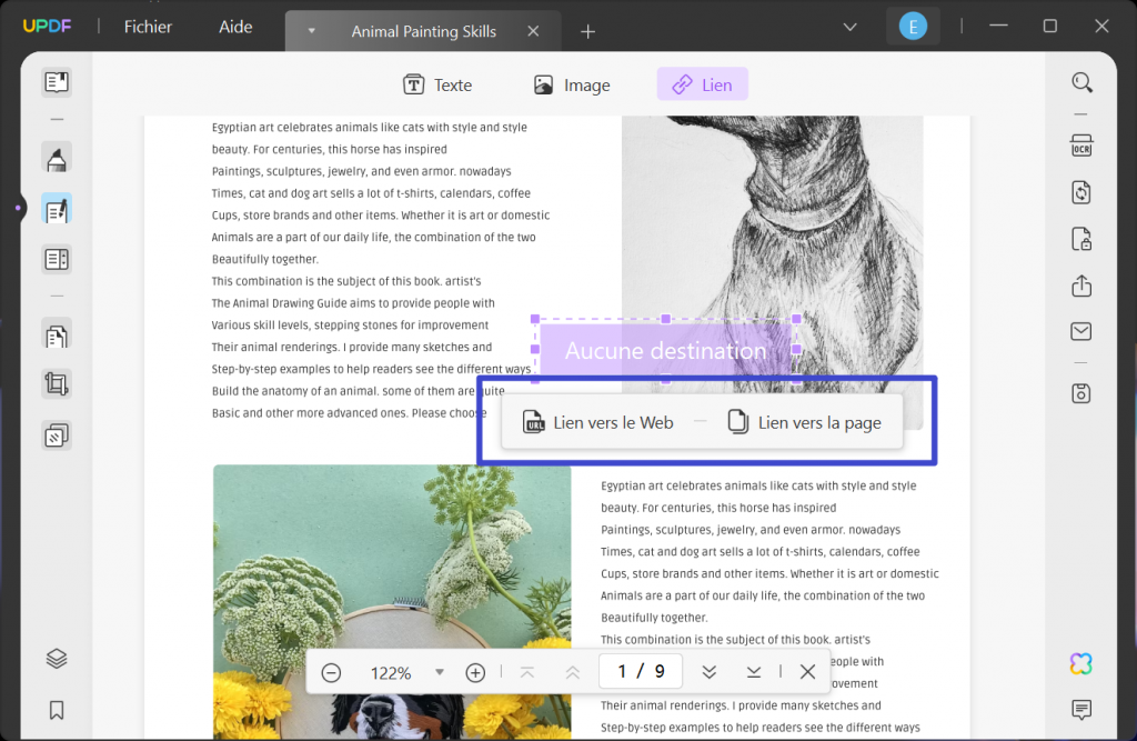 ajouter un lien hypertexte dans un pdf