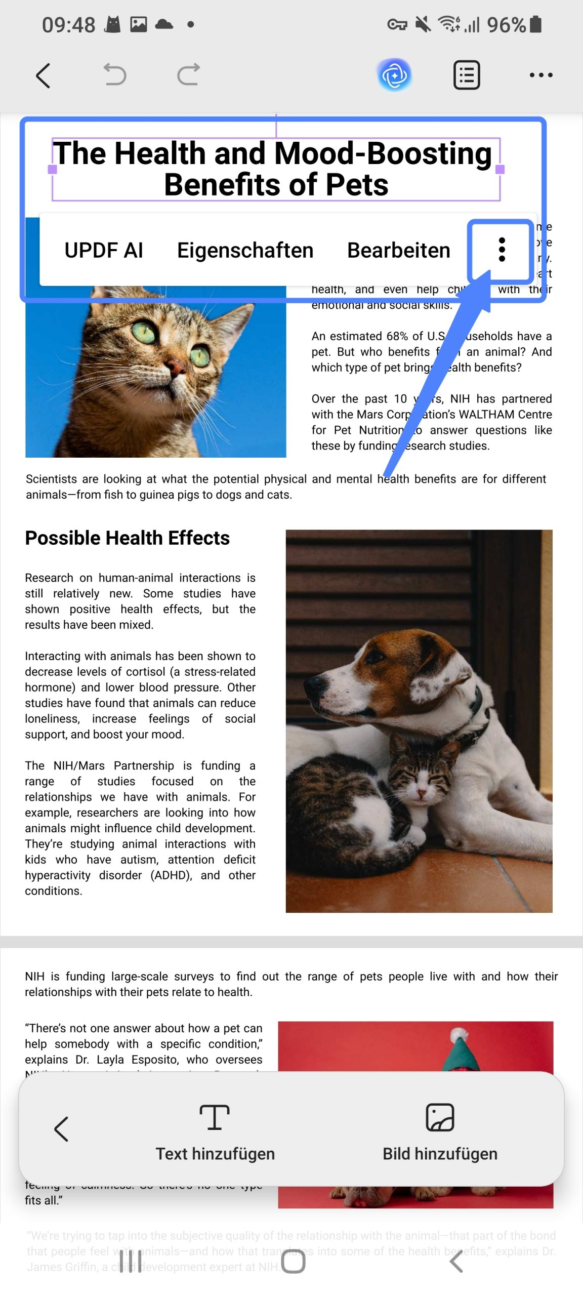 PDF-Text auf Android bearbeiten