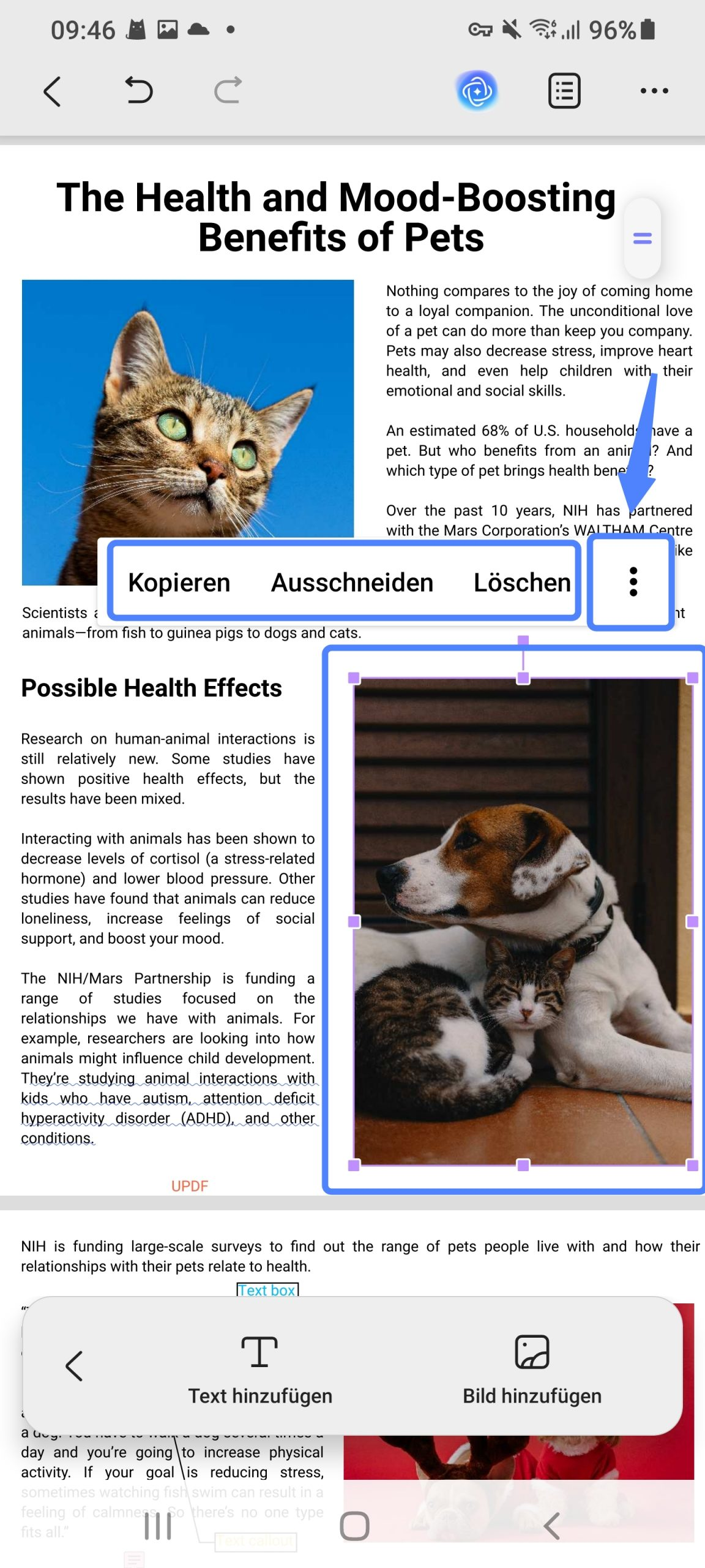 PDF-Bilder auf Android bearbeiten