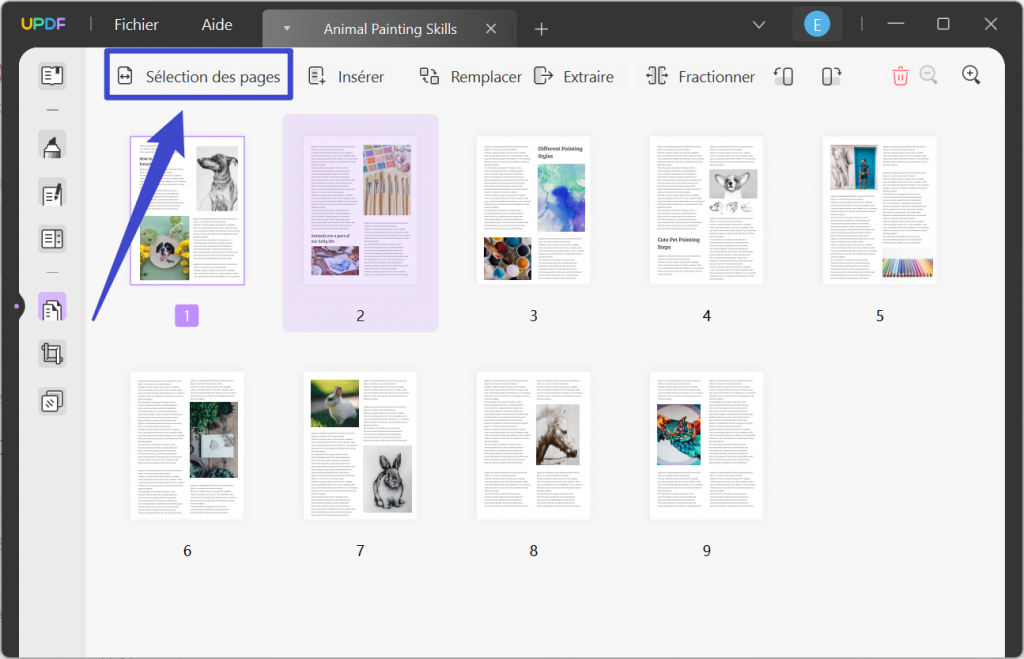 extraire les pages d'un pdf