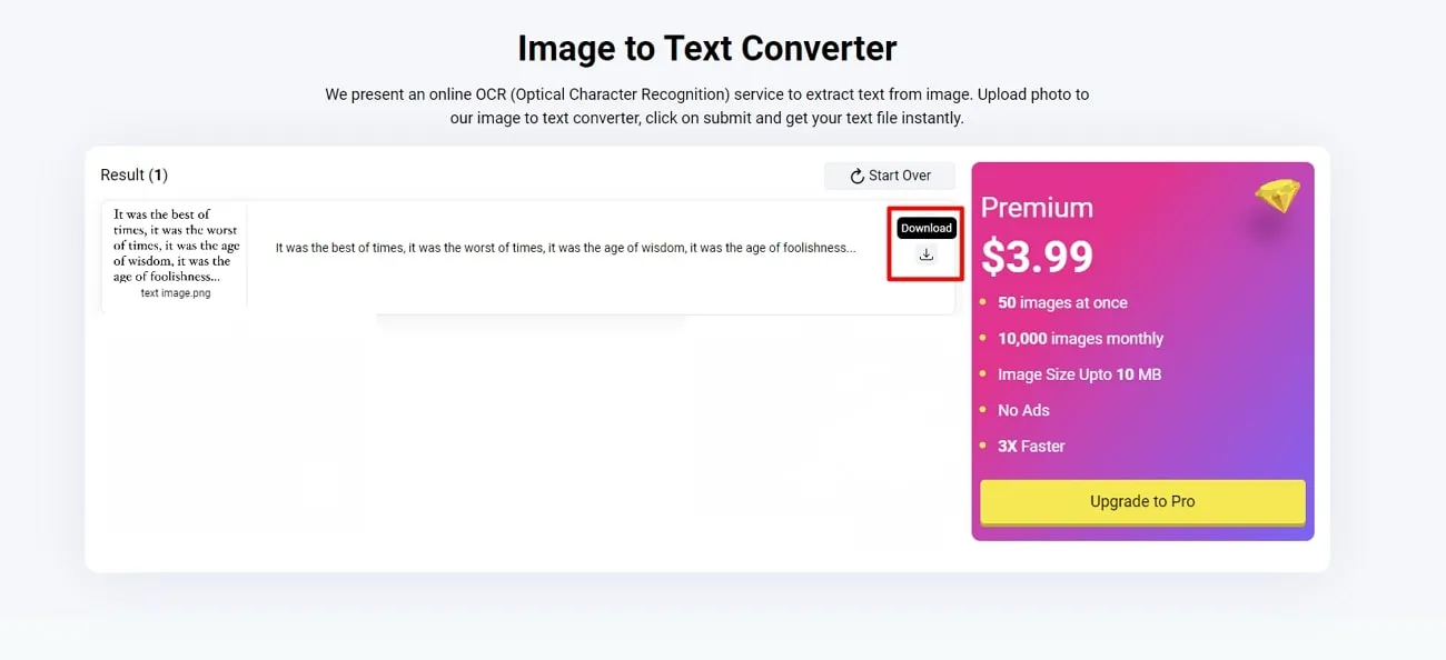 image to text convert online upload