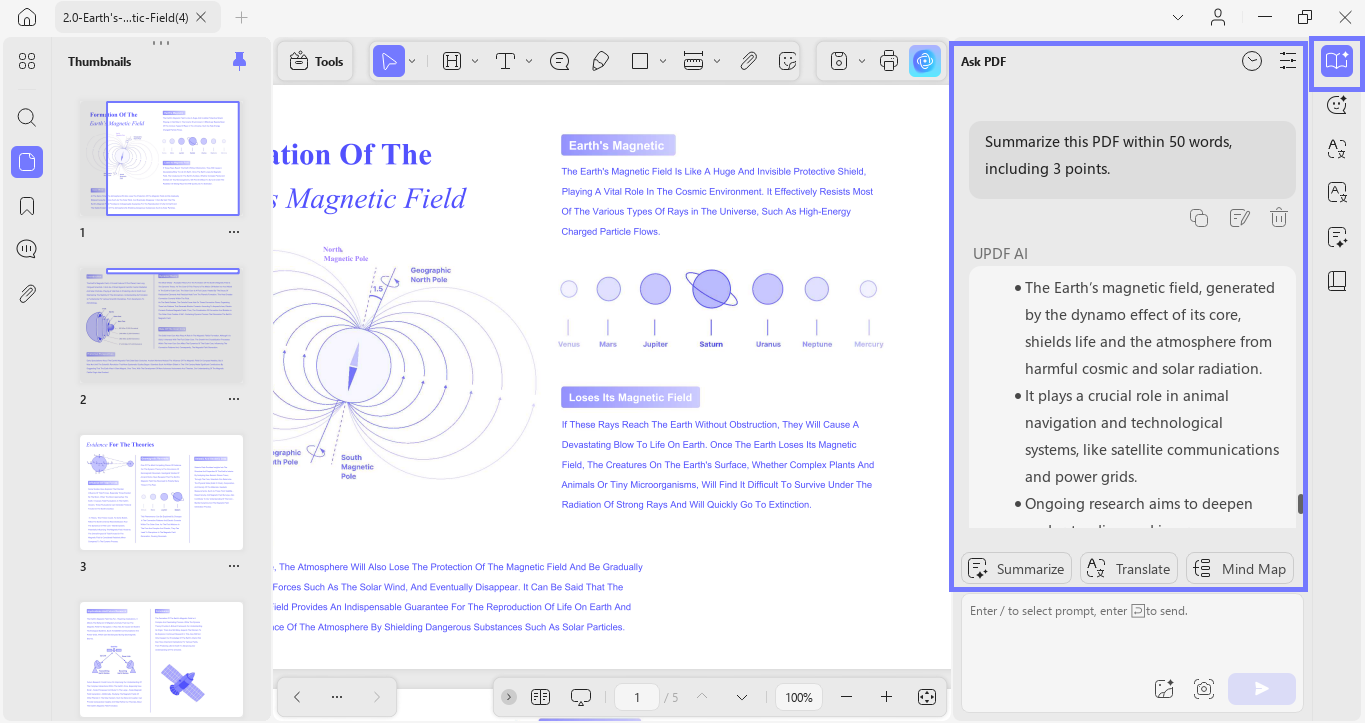 select and summarize the content