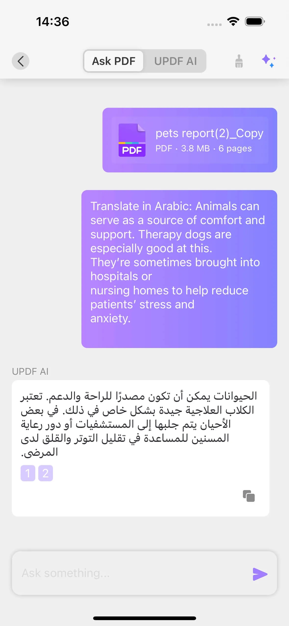 Translate PDF with UPDF AI