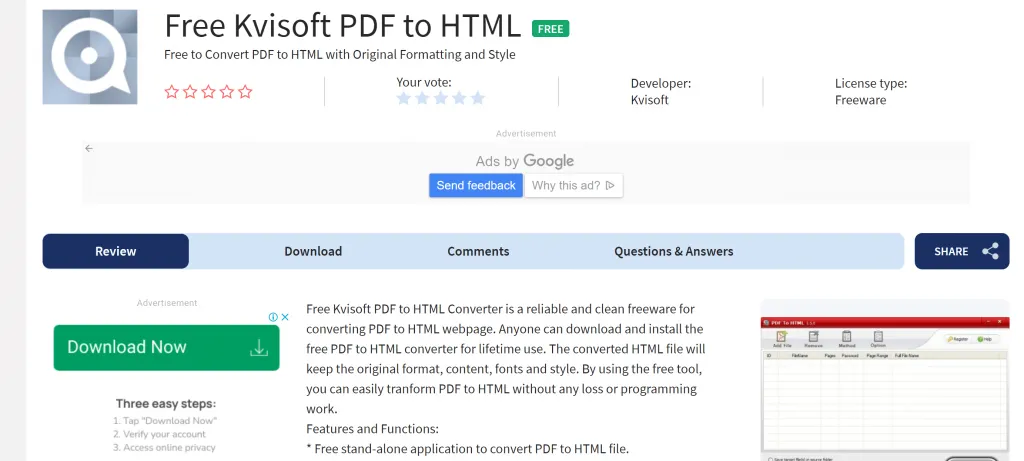 kvisoft pdf to html