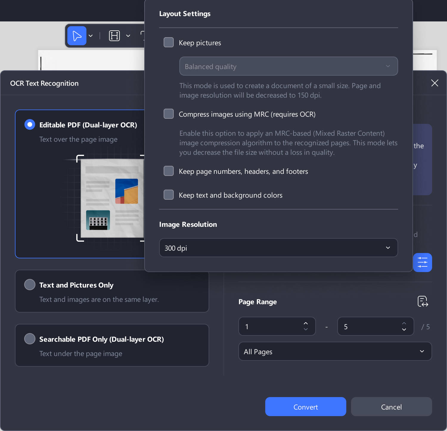 how to convert pdf to word without losing formatting layout settings
