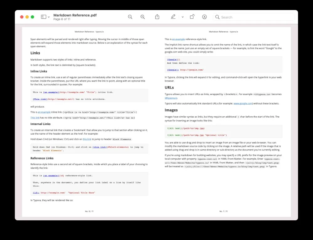 markdown to pdf typora