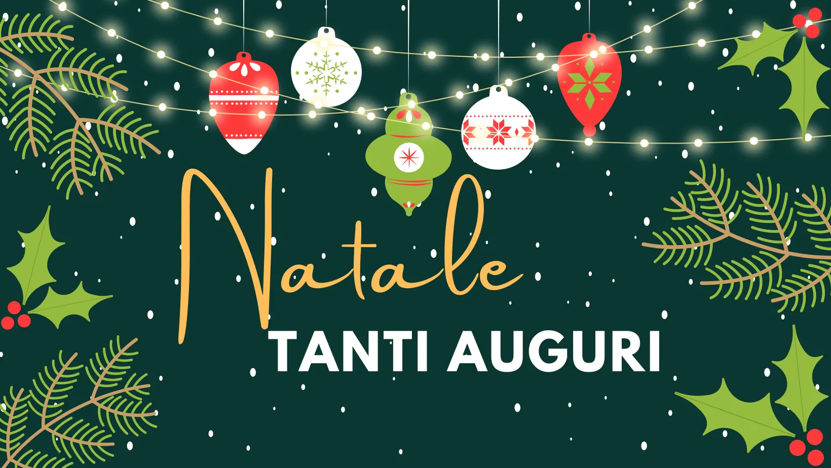 Biglietto di Natale colorato