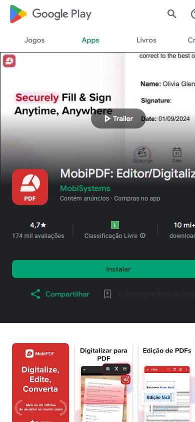 mobipdf aplicativo para editar pdf