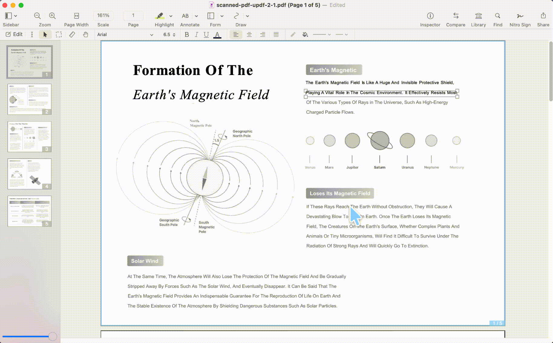 nitro pdf ocred pdf could not select specific text