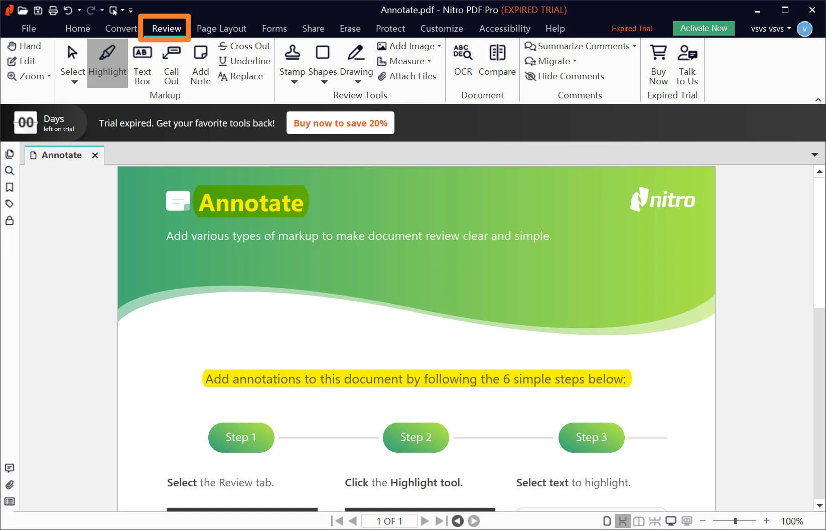 nitro pdf annotator