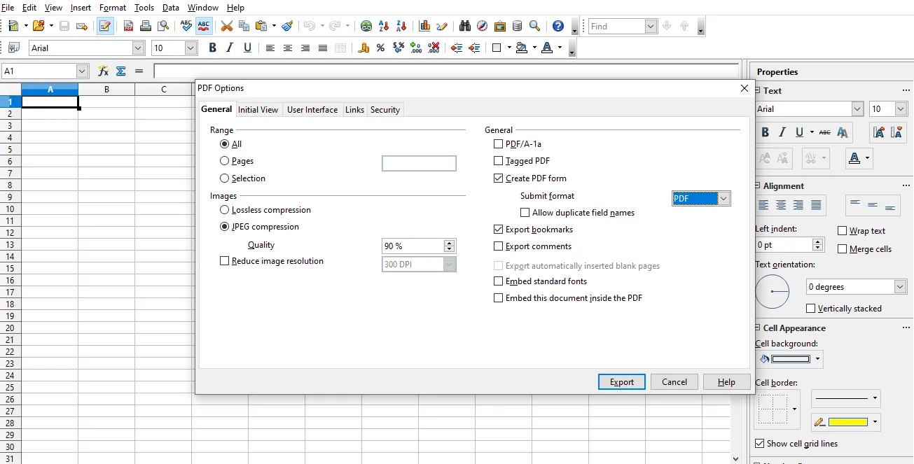 Convertir des fichiers ODS en PDF avec Apache OpenOffice Calc