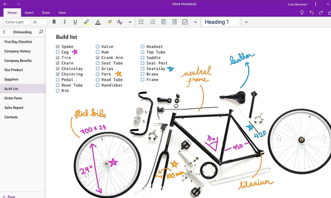 microsoft onenote note taking app for windows