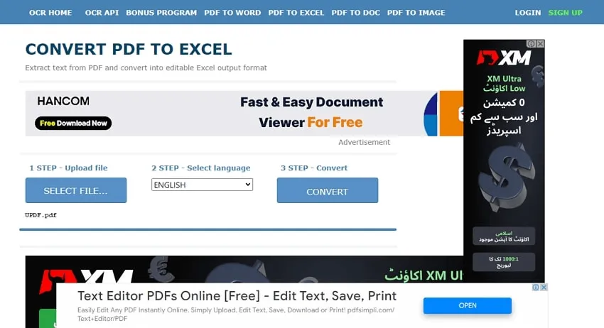 scanned pdf to excel converter online ocr scanned pdf to excel converter