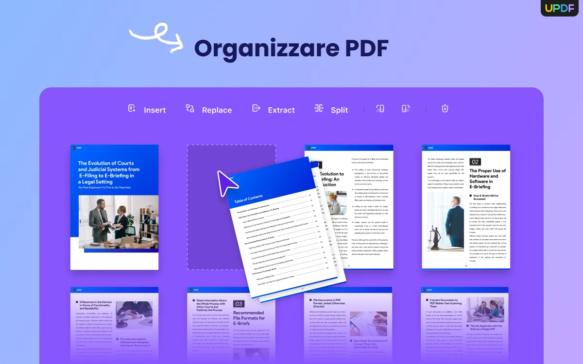 Organizzazione di file PDF